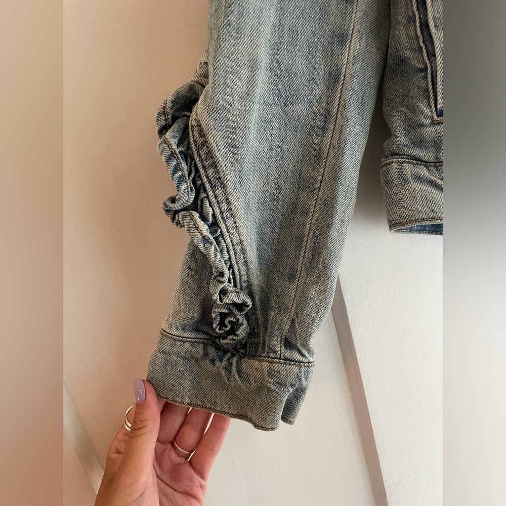 BP Ruffle Jean Jacket - Picture 5 of 7